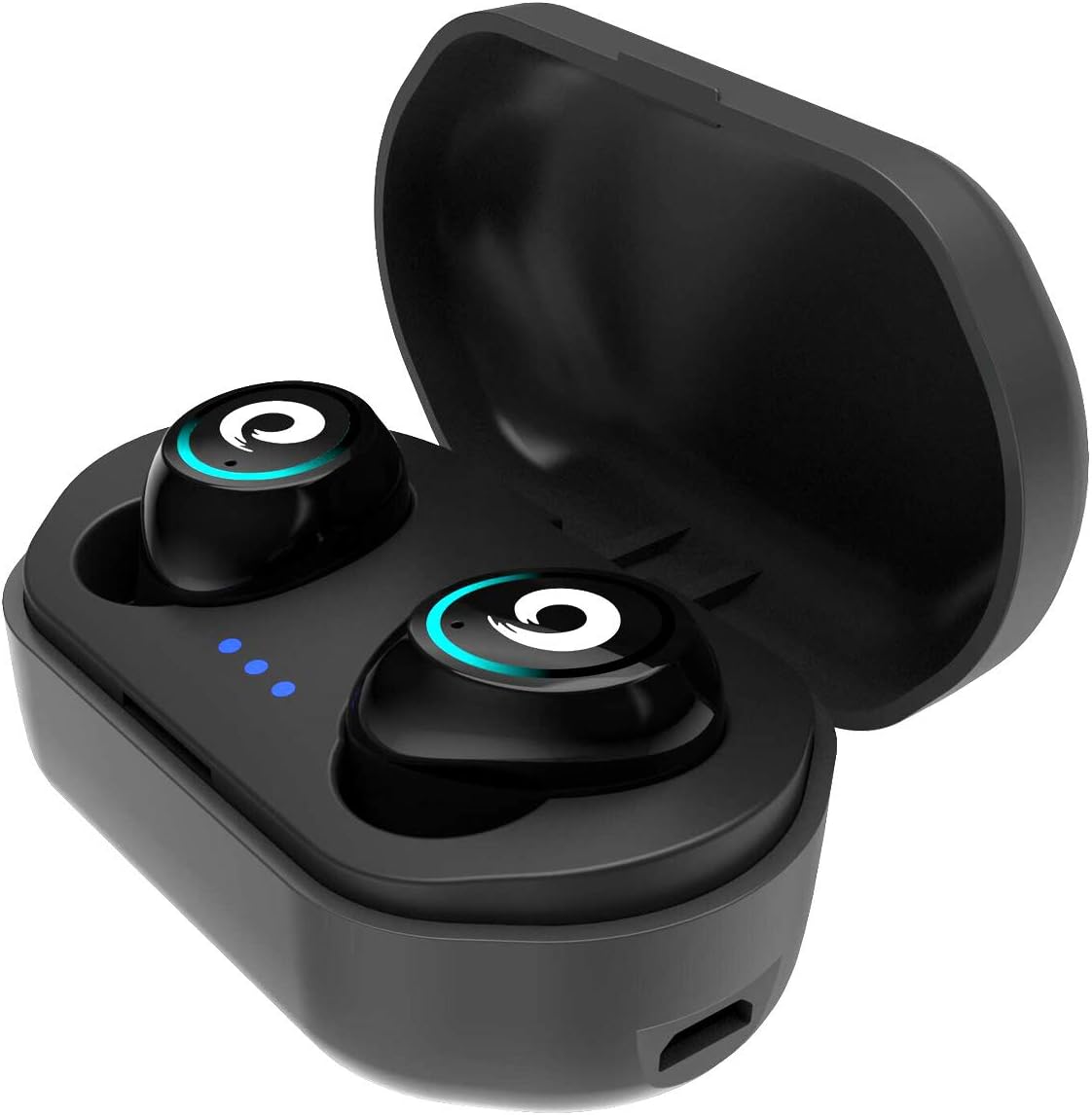True Wireless Earphones, ACETEND IPX7 Sweatproof Sports Bluetooth Headphones with Mic and Portable Charging Case for Running, Cycling, Gym, Travelling and More