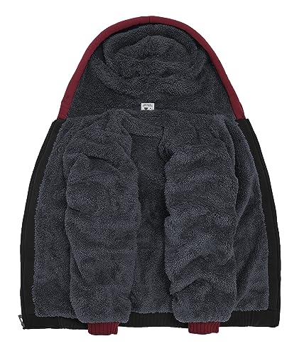 Image of GEEK LIGHTING Men's Fleece-Lined Zip Up Hoodie, Thick Hooded Jacket Winter Warm Athletic Sweatshirt