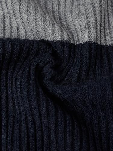 Image of The Souled Store Harry Potter: Lion's House Men and Boys Full Sleeves Crew Neck Striped Acrylic Ribbed Knit Pop-Culture Oversized Pullovers