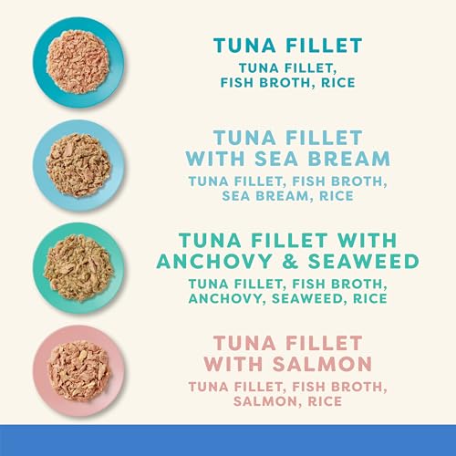 Applaws 100% natürliches Nassfutter für Katzen, Beutel Multipack Fischauswahl in Brühe - Packung mit 24 x 70g Beuteln