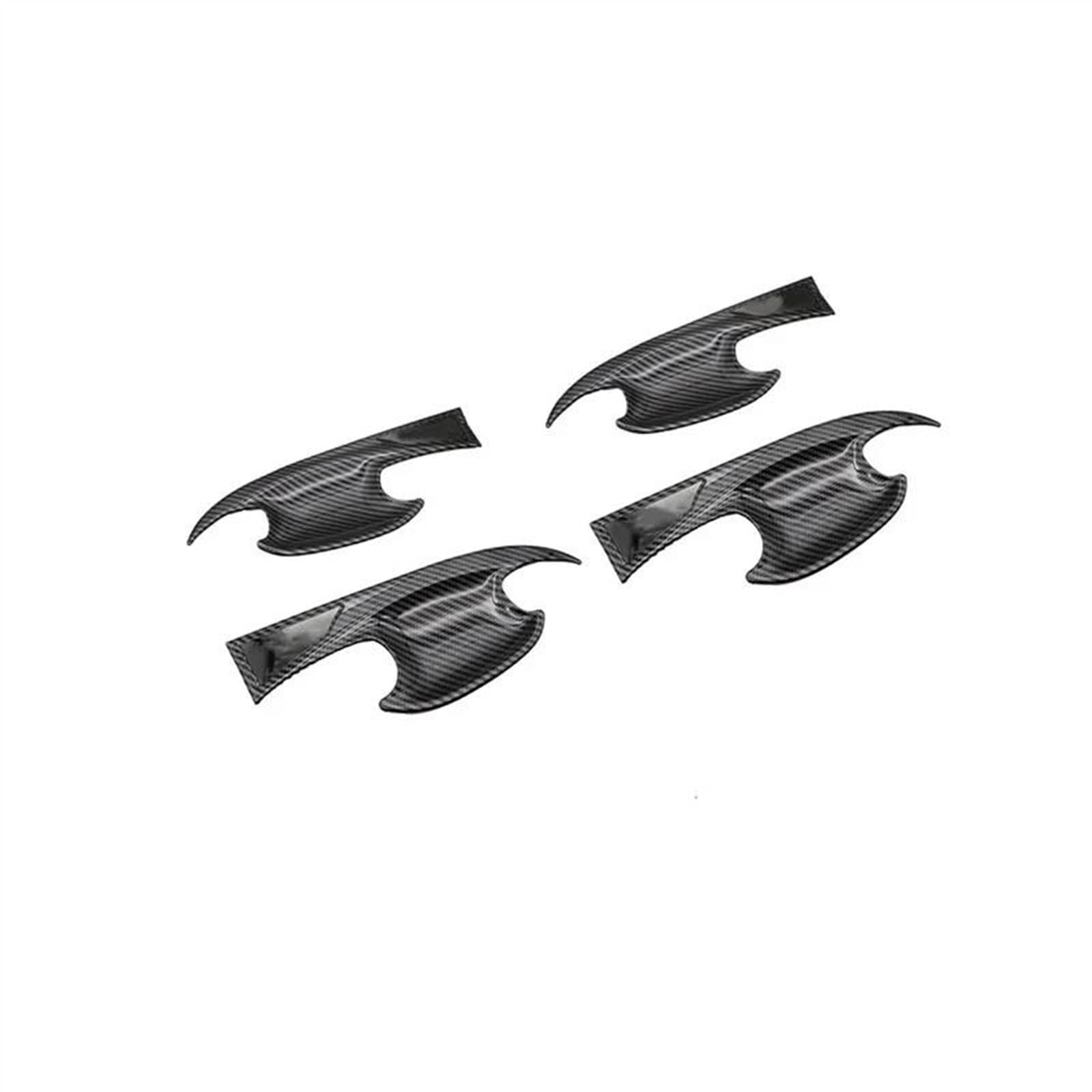 Kjhopy Carbon A Car Accessories Exterior Door Handle Bowl Trim Cover Frame Lhd For Hyundai For Tucson Nx4 2021-2023 2022 Exterior Door Handle(Carbon A)
