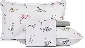 Jogo cama simples 2pc Mundo Kids Malha - Rugidino - Solteiro