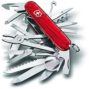 Canivete Swisschamp 33F Verm Tran