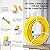 40FT 1/2''CSST Gas Line Flexible Gas Line, CSST Corrugated Stainless Steel Tubing Pipe, Natural Gas Line Propane Pipe Conversion Kit Grill Hose with 2 Male Adapter Fittings (40ft-1/2)