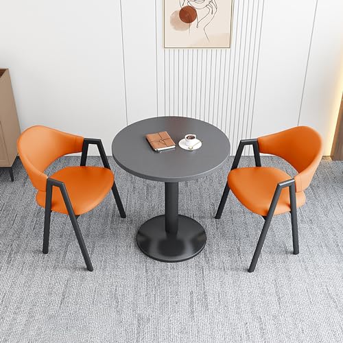 Este Conjunto de Muebles Que Ahorra Espacio Incluye una Mesa Redonda para negociaciones, sillas de recepción y una Mesa de Centro para Sala de Estar, balcón, Comedor y Negocios.