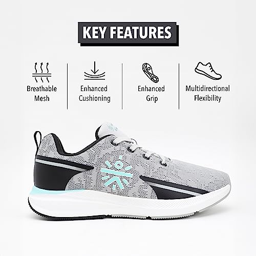 Image of CULT Men's Windblazer Running Shoes, Engineered Upper Mesh, Breathable, German Technology Insole for Cushioning, Compressed EVA Midsole for Higher Rebound, Reinforced Heel