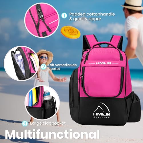 image for HMLIN OUTOOORS Disc Golf Bag | Disc Golf Starter Set | Disc Golf Backp