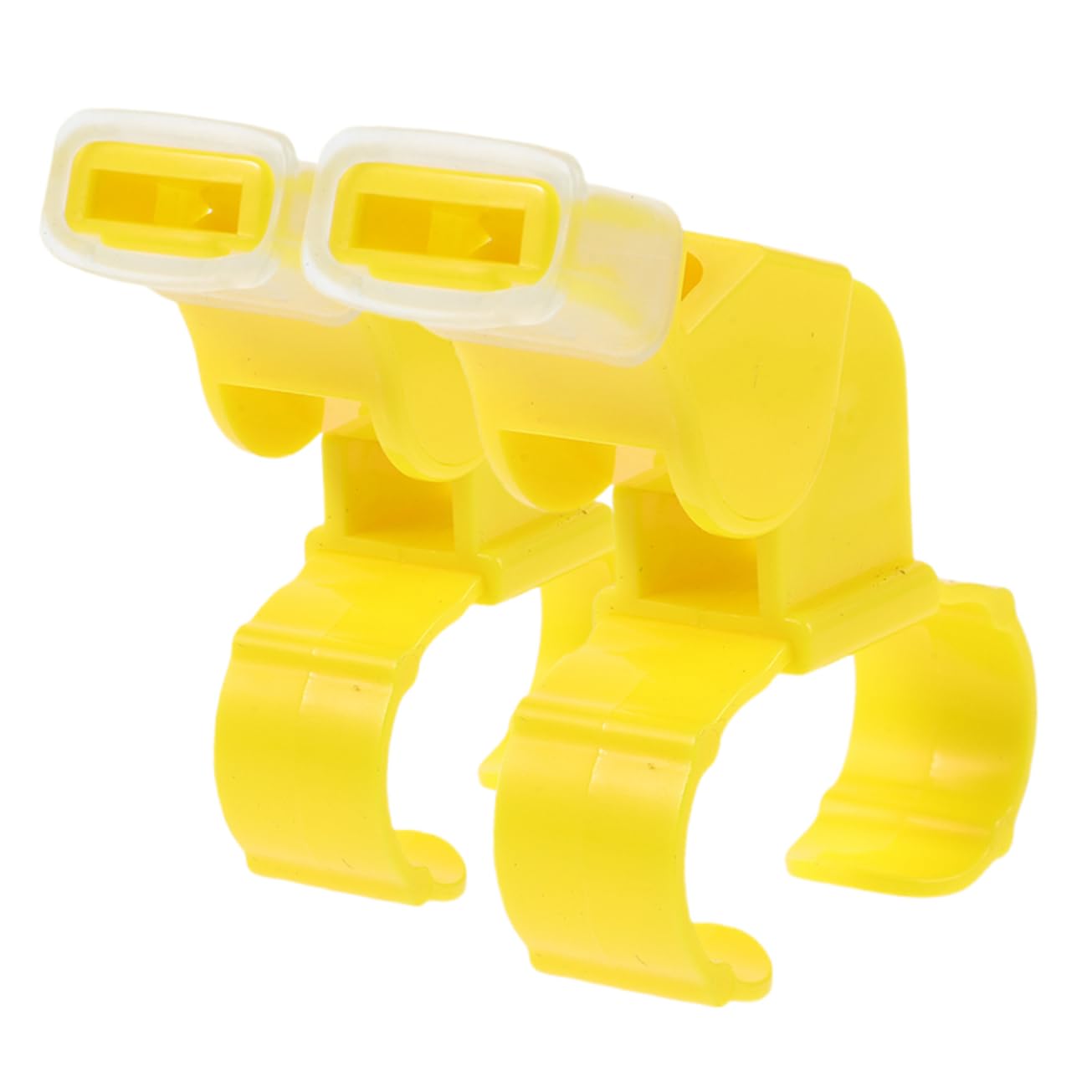 GOOHOCHY 2pcs Dual Sound Whistles for Sports Durable Finger Whistles for Teachers Referees Basketball Football Volleyball Essential Training Tool with Convenient Ring