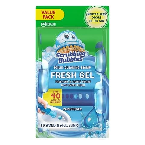 Scrubbing Bubbles Fresh Gel Toilet Cleaning Stamp Cover