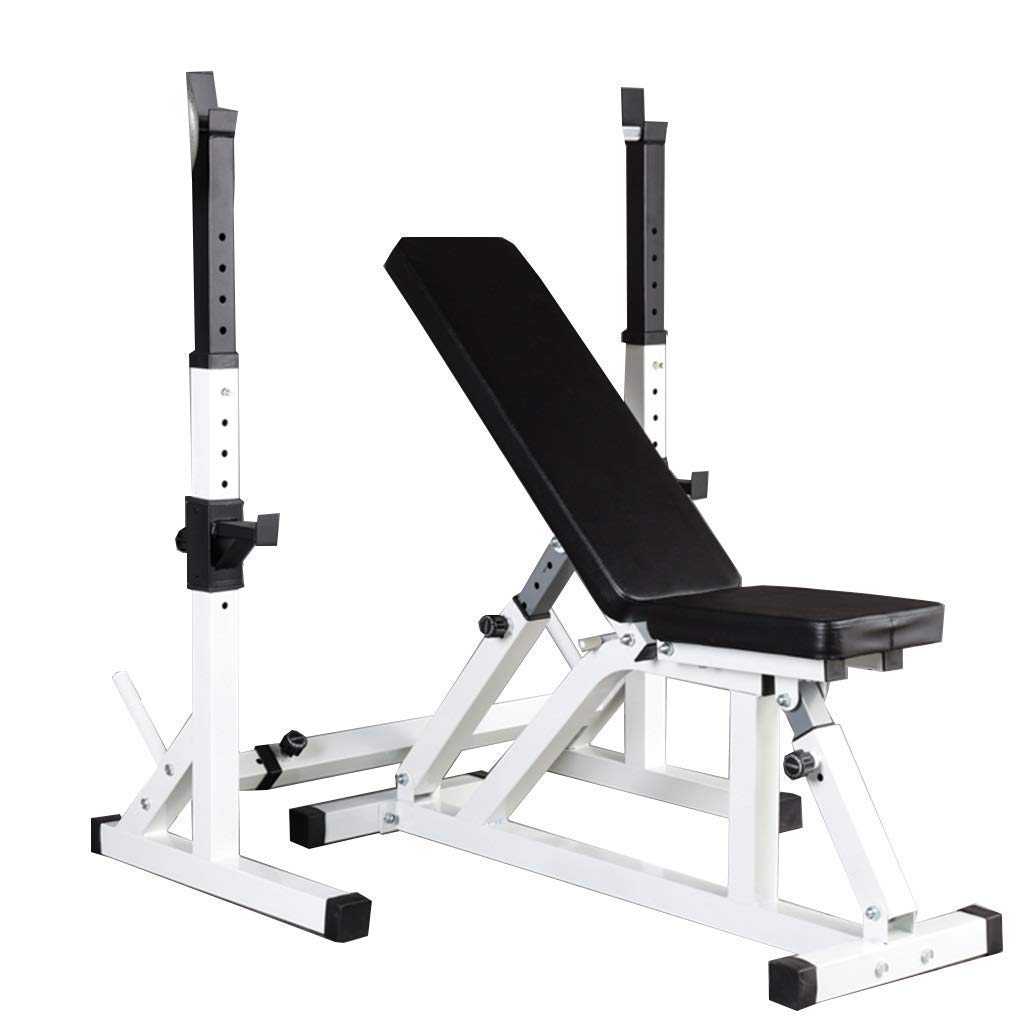 Pull-Up Bars Mens Fitness Barbell Rack Only Sell Shelves and Stools Home Indoor Gym Strength Training Rack Squat