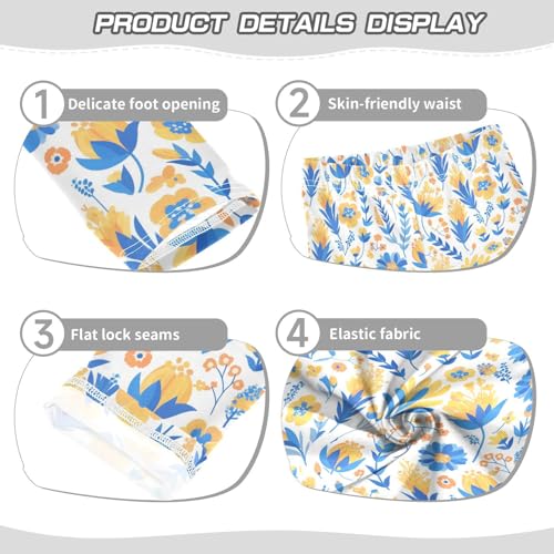 KLL Vector Illustration Ukrainian Folk Pattern Toddler Girl Active Leggings Soft High Waisted Athleisure Pants Sports3