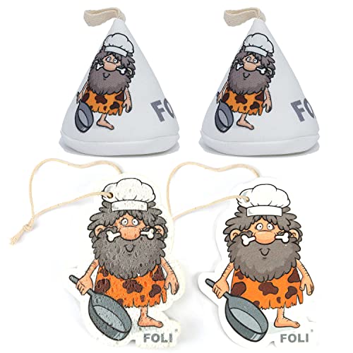 Foli Hot Pot Lid Handle Mitt,Heat Resistant Pot Knob Grabber Holder, Anti Scald Casserole Pot Lid Knob Cover Hand Protector 2Pack, Wood Pulp Cotton Dish Washing Kitchen Scrubber 2Pack #TOP6