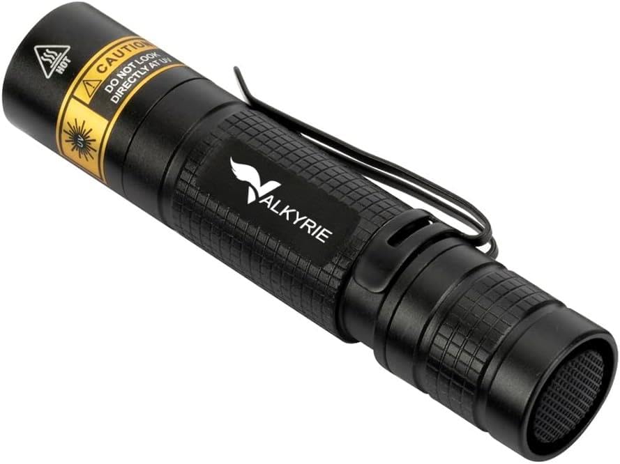 Valkyrie 365nm UV El Feneri Profesyonel Güçlü Işık Evcil Hayvan İdrar Tespiti, Para Kontrol, Akrep Mini UV Fener