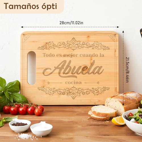 Tabla de cortar rectangular de bambú Silkovahamd miniatura 2
