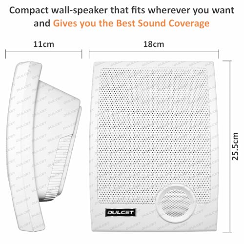 DULCET DC-WS6X 6.5 inch 10W Wall Mounted Indoor Wired Public Address Speaker - Image 5