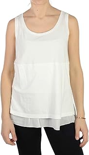 Deha B24392 - Camiseta de tirantes para mujer, color blanco
