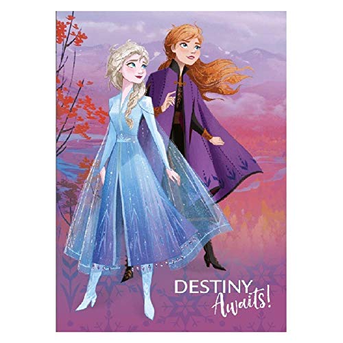 CARTOON GROUP Manta De Frozen Ii Disney Elsa Anna 100 X 150 Cm - B001fro, Multicolor, único Cover