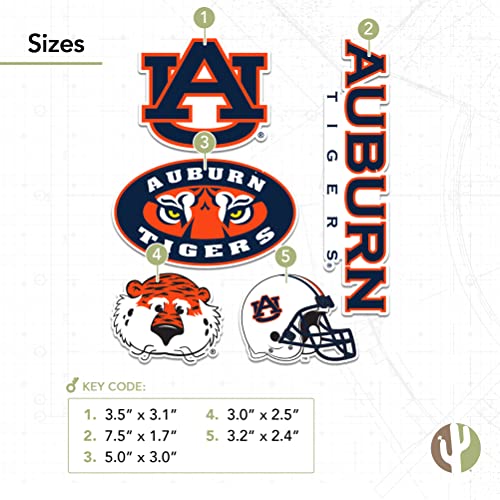 Calcomanía de vinilo de Auburn University tipo 2 para personalizar tu coche y portátil 4