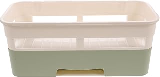 STOBAZA Multifunctional Shower Rack Bathroom Organizer with Drawer Plastic Drill-Free Storage Basket for Toiletries and Shower Accessories Random Color Random Color