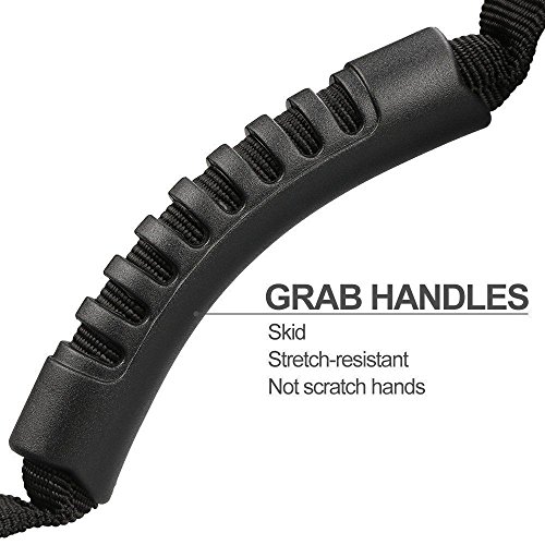 Moveland 4 X Grab Handle Compatible With Roll Bar Grab Handles Jeep Wrangler Yj Tj Jk Jl Sports Sahara Freedom Rubicon X & Unlimited 1987-2023 (Black) #TOP2