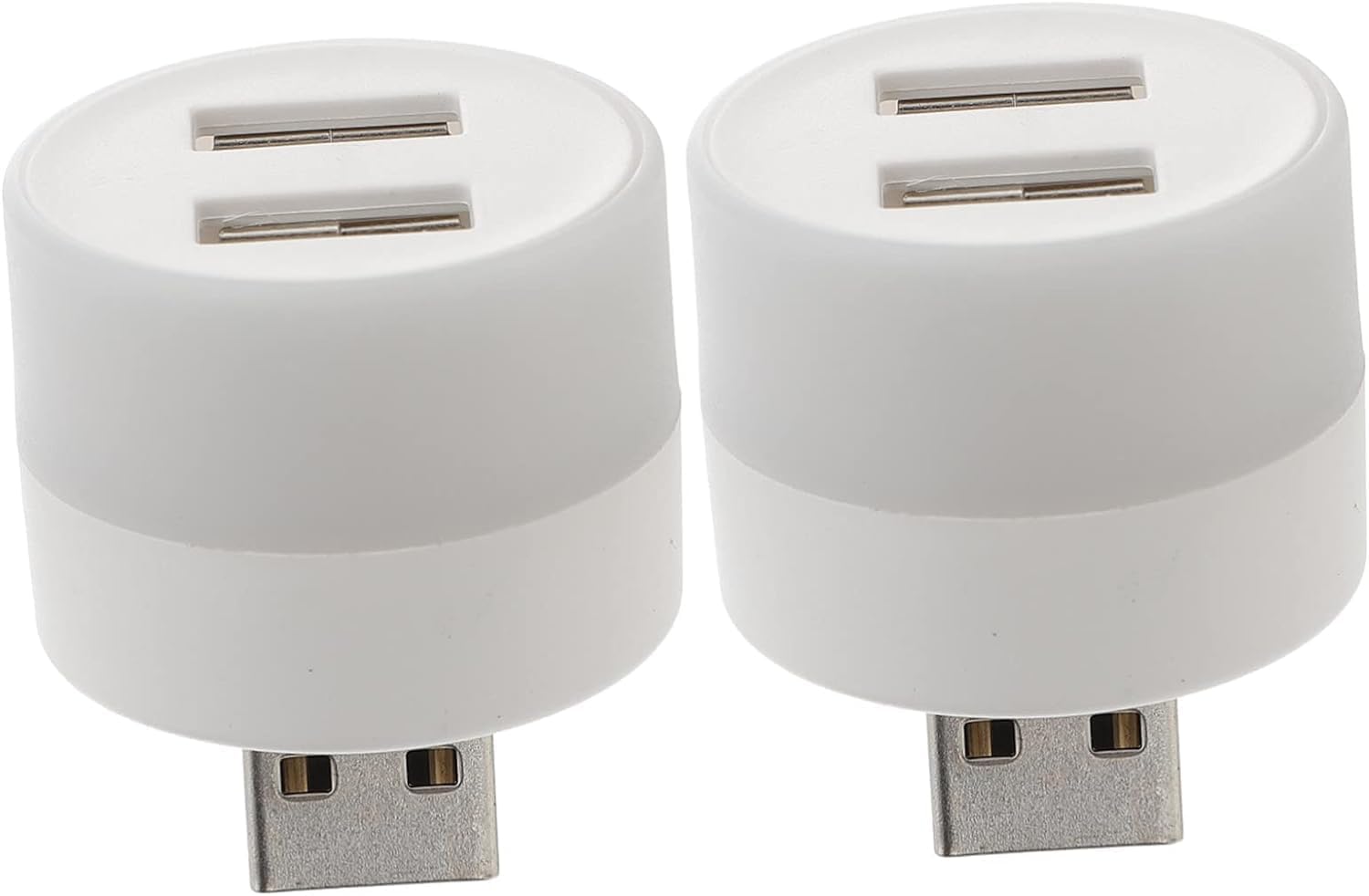 HIKI ZIKI Mini 2 in 1 USB Holder Port with Lamp| Portable Home Lights| Led Light with Double USB Charging Port| Mini USB Plugin Lamp| Laptop Light/Desktop Reading Light with Data Cable Protector_ (2)