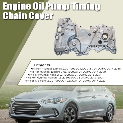 Engine Oil Pump Timing Chain Cover ASSY Fit For Hyundai Elantra 2017-2020 by Priprilod - Used condition - Image 4