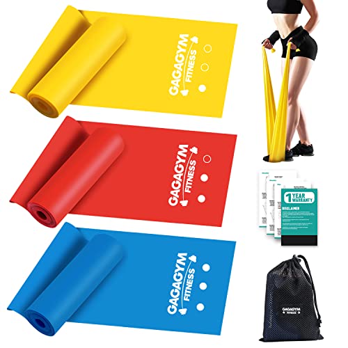 Resistance Bands Set - Exercise Bands for Physical Therapy,Yoga,Pilates,Rehab,Stretching and Home Workout,Stretch Bands of Different Strengths,Non-Latex Elastic