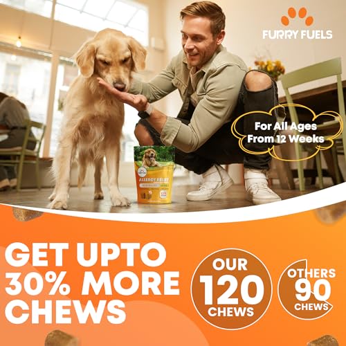 Furry Fuels FF-AC-120CT Dog Allergy Relief - 120 Count - Dog Allergy Chews Dog Itching Skin Relief thumb #6