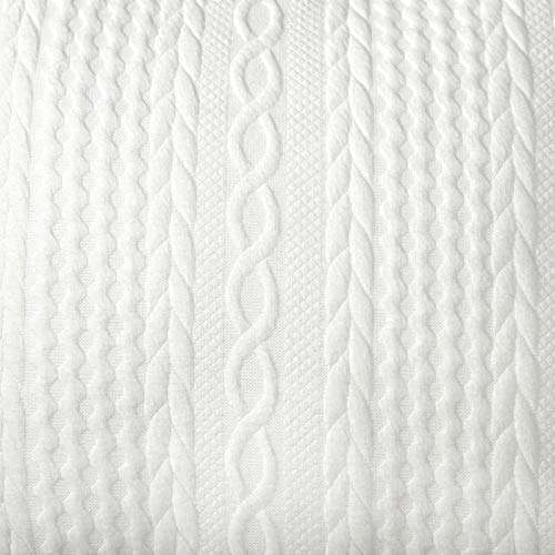 Yaertun Pack Of 2 Super Soft Decorative Throw Pillow Covers Square Cushion Cases Pillowcases For Couch Sofa Bedroom Car Modern Embossed Patterned,16 X 16Inch White #TOP3