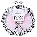 AFAVOM Cow 1st Birthday Outfit for Baby Girls Farm Cow Print Romper Tutu Skirt Headband 3PCS Fancy Dress up Costume for Cake Smash Photo Shoot Prop Pink Cow - Two 2 Years