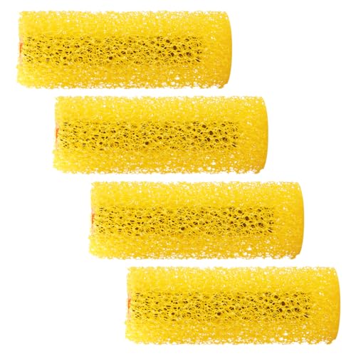 Lotsdonxia 4 Pcs Big Texture Sponge Paint Roller Covers – Resilient Brushes for Household Wall Painting, Dining Room, Kitchen and Ceiling