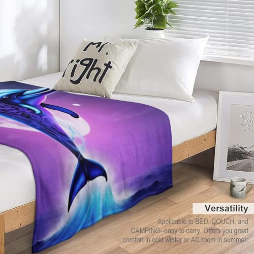 Manta de delfín para las cuatro estaciones de sofá y cama, medida de 130 x 180 cm 7
