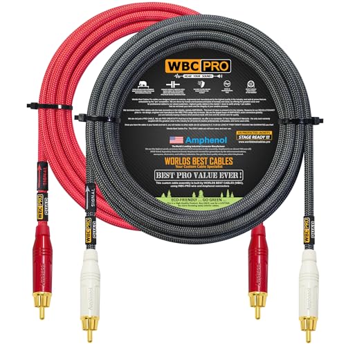 Cables RCA de 20 pies WBC-PRO-Quad para solucionar ruidos y zumbidos en equipos de sonido