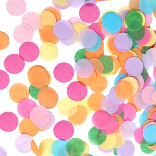Confetti de Fête Multicolore,Ronds Métallisés, Étoiles, Paillettes Biodégradables pour Décoration de Mariage, Anniversaire, Valentin,30g