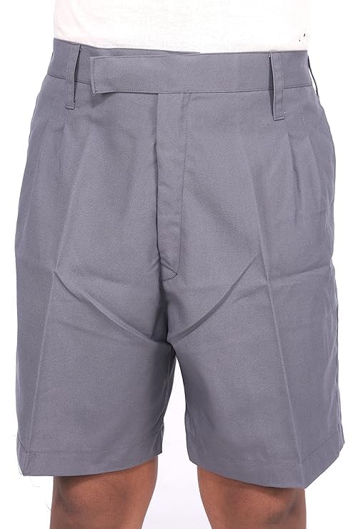 Image of AMBIKA STORES & READYMADES School Uniform - Pant for Boys, Cotton Shorts, Elastic Waist Half Pants, Regular Fit Sports Shorts