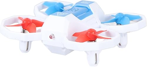 Miniatura 9 de Mini drone, protección antiatascado blanco pequeño RC Drone juguete para parque (2 baterías)