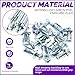 Swpeet 12Pcs M5 x 25 Jack Nuts Petal Nuts Expansion Nut Thins Fixings Dowels with Screws Assembly for Hollow Wall Iron Skin Line Use in Thin Soft Wall (M5 x 25)
