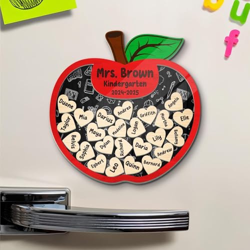 Imán decorativo personalizado para maestro de forma rectangular miniatura 6