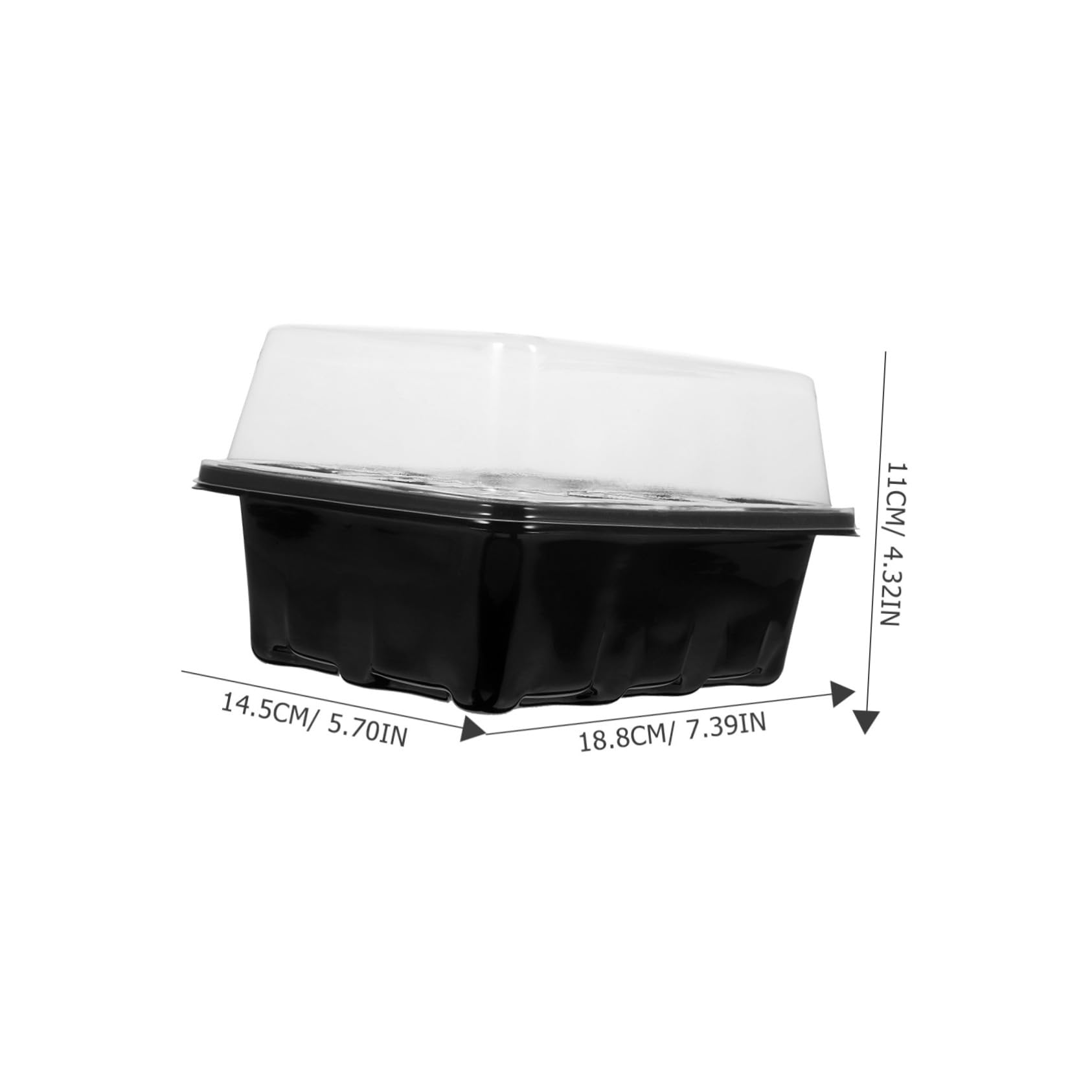 YARNOW 2 Set Scatola per piantine vassoio di semina contenitore di semina semi di germinazione vasi per semina pianta vassoio di avviamento cellulare caso di germinazione delle piante