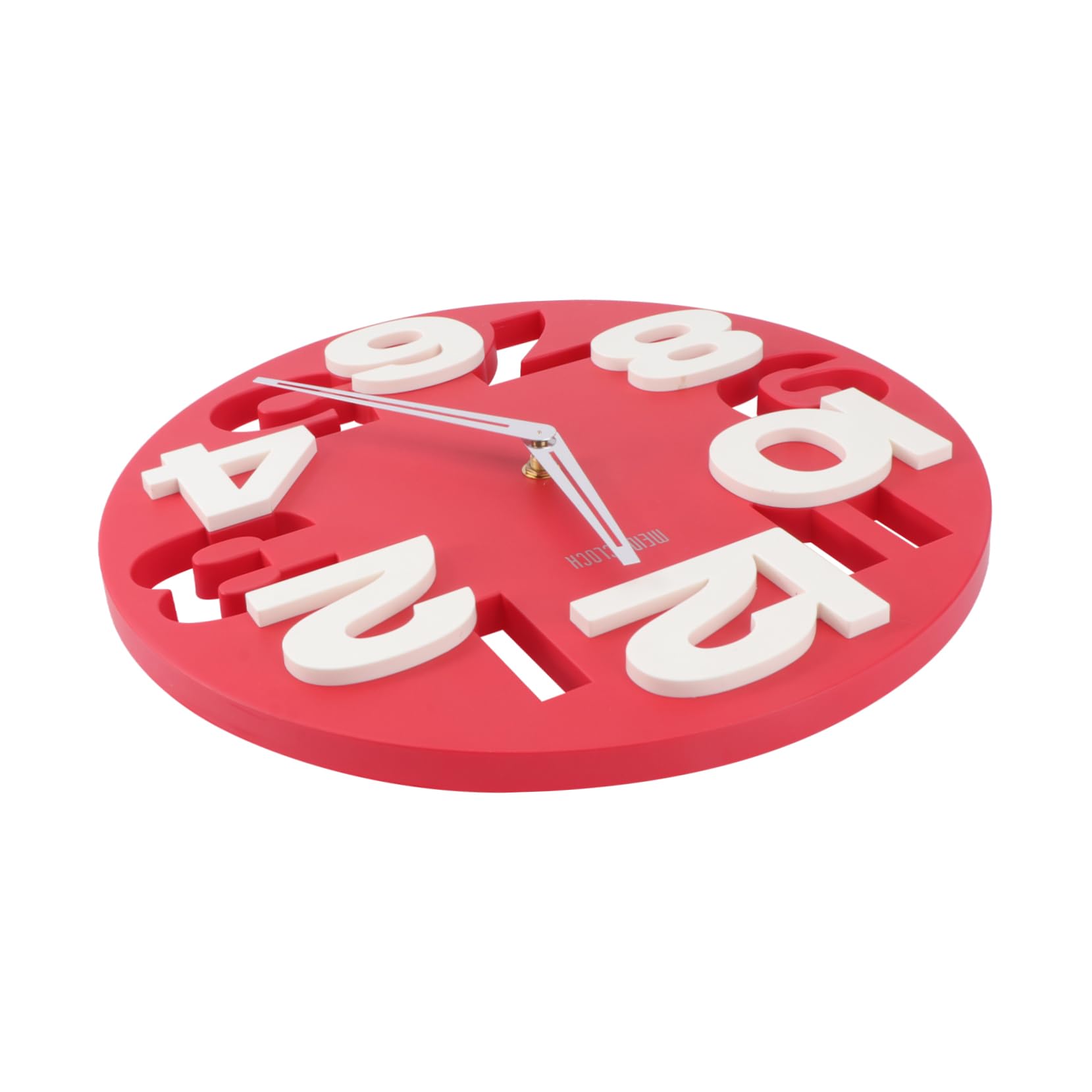 Horloge murale ronde grand format et silencieuse pour la cuisine et le bureau