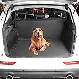 Beauty Star Cargo Liner Cover, Pet Seat Cover for SUVs Cars Trunk Waterproof Material Dog Pet Scratch Proof Muddy Stuff Protect Cover Easy Install Nonslip Mat (Black)+Collapsible Bowl+Dog Seat Belt
