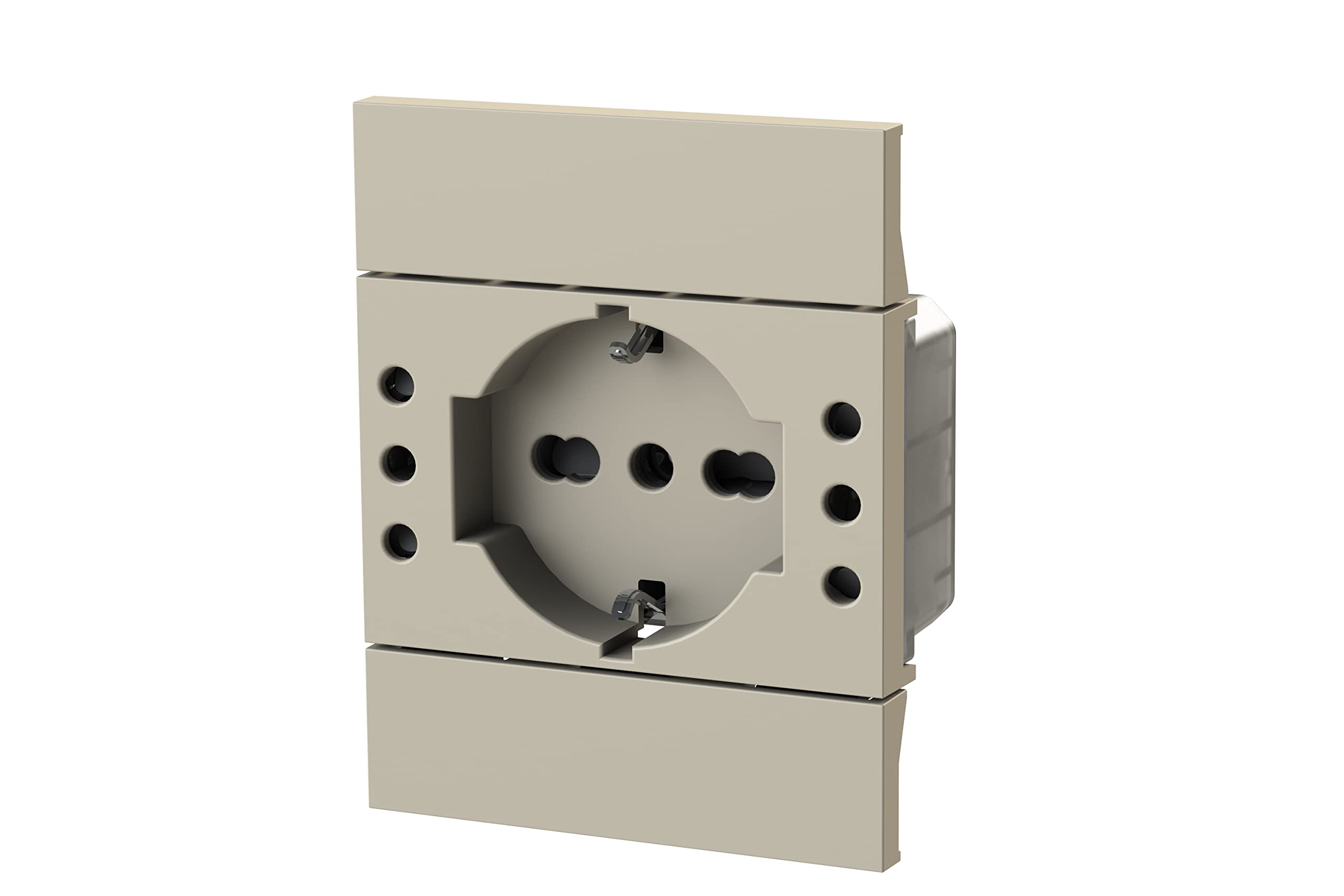 Prise encastrée P503 pour Bticino LivingNow sable 4Box