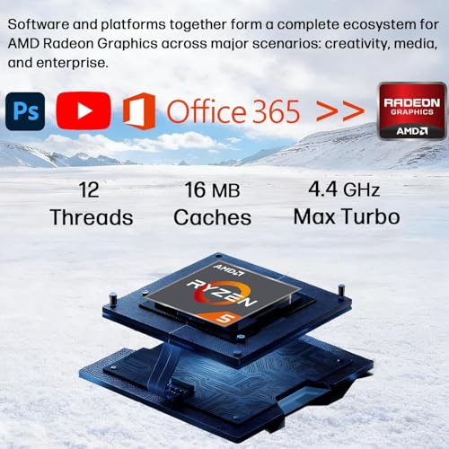 Image of Lenovo ThinkBook 16 Gen 7 Business Laptop (16 inch FHD+ Anti-Glare, AMD Ryzen 5 7533HS (> i7-1255U), 32GB DDR5 RAM, 1TB SSD), Fingerprint Reader, Webcam, Ethernet, Wi-Fi 6, Win 11 Pro w / Copilot, Grey