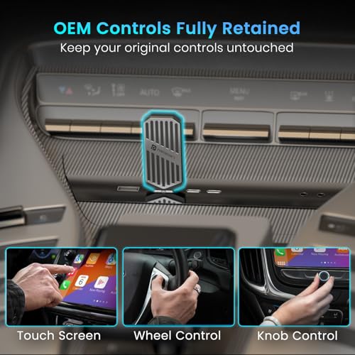 Image of Portronics Tune, 2-in-1 Wireless Car Receiver, Converts Wired Auto Android & CarPlay to Wireless, Bluetooth Connectivity, Only for Cars with OEM Installed Wired Android Auto /CarPlay, 6 Months Warranty
