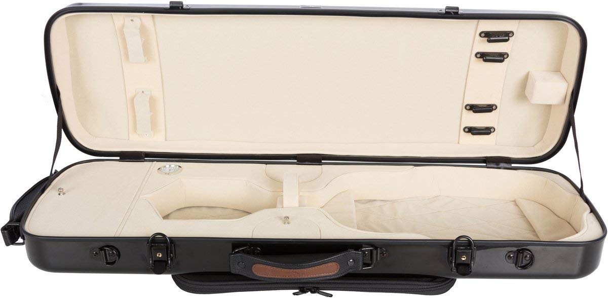 Custodia per violino Fiberglass Oblong 4/4 black - cream M-Case