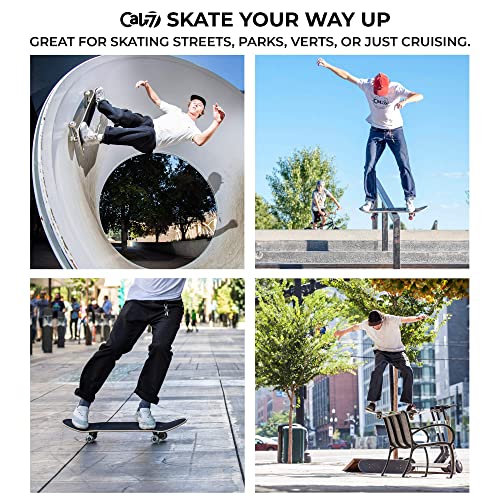 Cal 7 Complete Standard Skateboard 7.5-8-Inch Deck (8" Maze) #TOP5