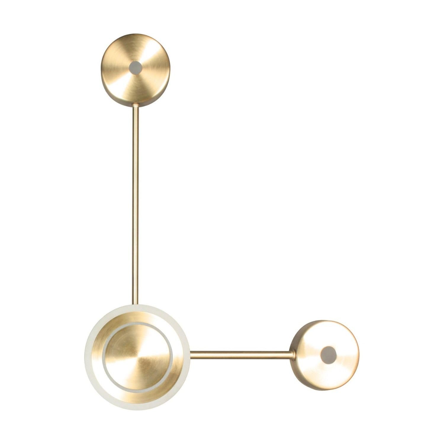 Lampada da parete a LED in alluminio dorato per soggiorno camera da letto sala da pranzo e corridoio H: 44 cm 3000 K bianco caldo dimmerabile elegante antiabbagliante applique a luce indiretta MORSAU
