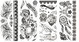 A.S.O. USA Made Arm Sleeve Temporary Tattoos Tats for Men and Women, Different Designs and Themes (B