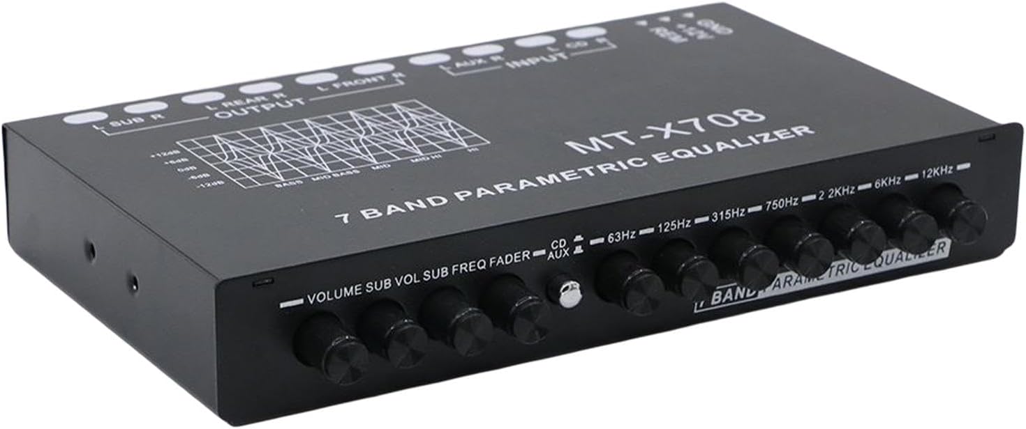 BNF 7 Band Parametric Car o Equalizer Adjustable 12V Parametric Equalizer EQ | Consumer Electronics | Vehicle Electronics & | Car o | Signal Processors