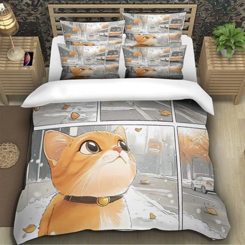 Parure de lit imprimé 3D microfibre douce housse de couette respirante
